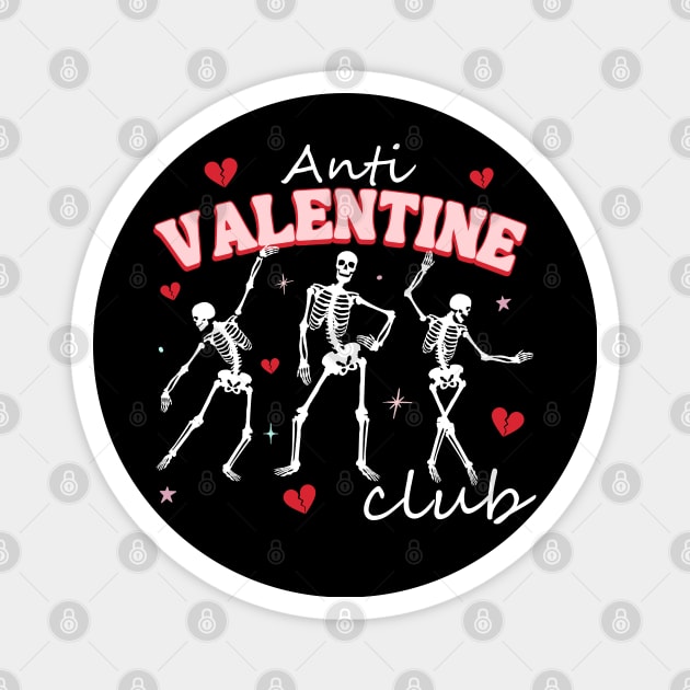 Anti Valentine Club Magnet by Annabelhut